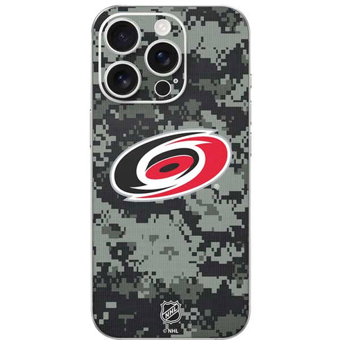 NHL Carolina Hurricanes Camo iPhone 16 Pro Skin
